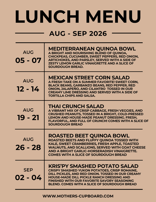Weekly Lunch (LOCAL DELIVERY ONLY)