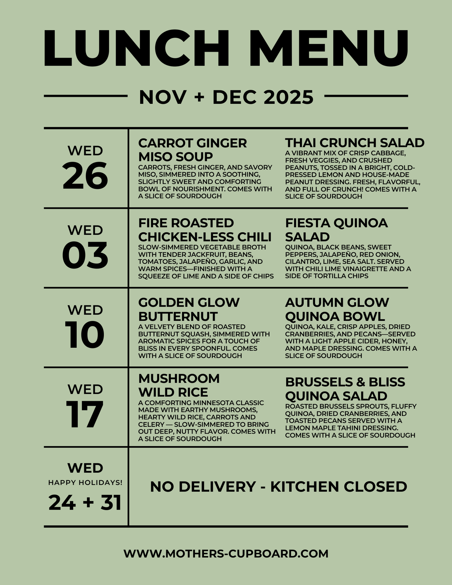 Weekly Lunchbox (LOCAL DELIVERY ONLY)