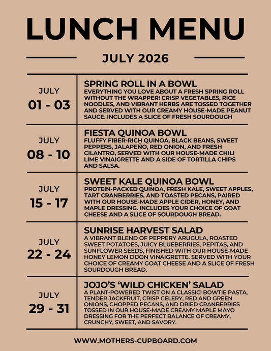 Weekly Lunch (LOCAL DELIVERY ONLY)