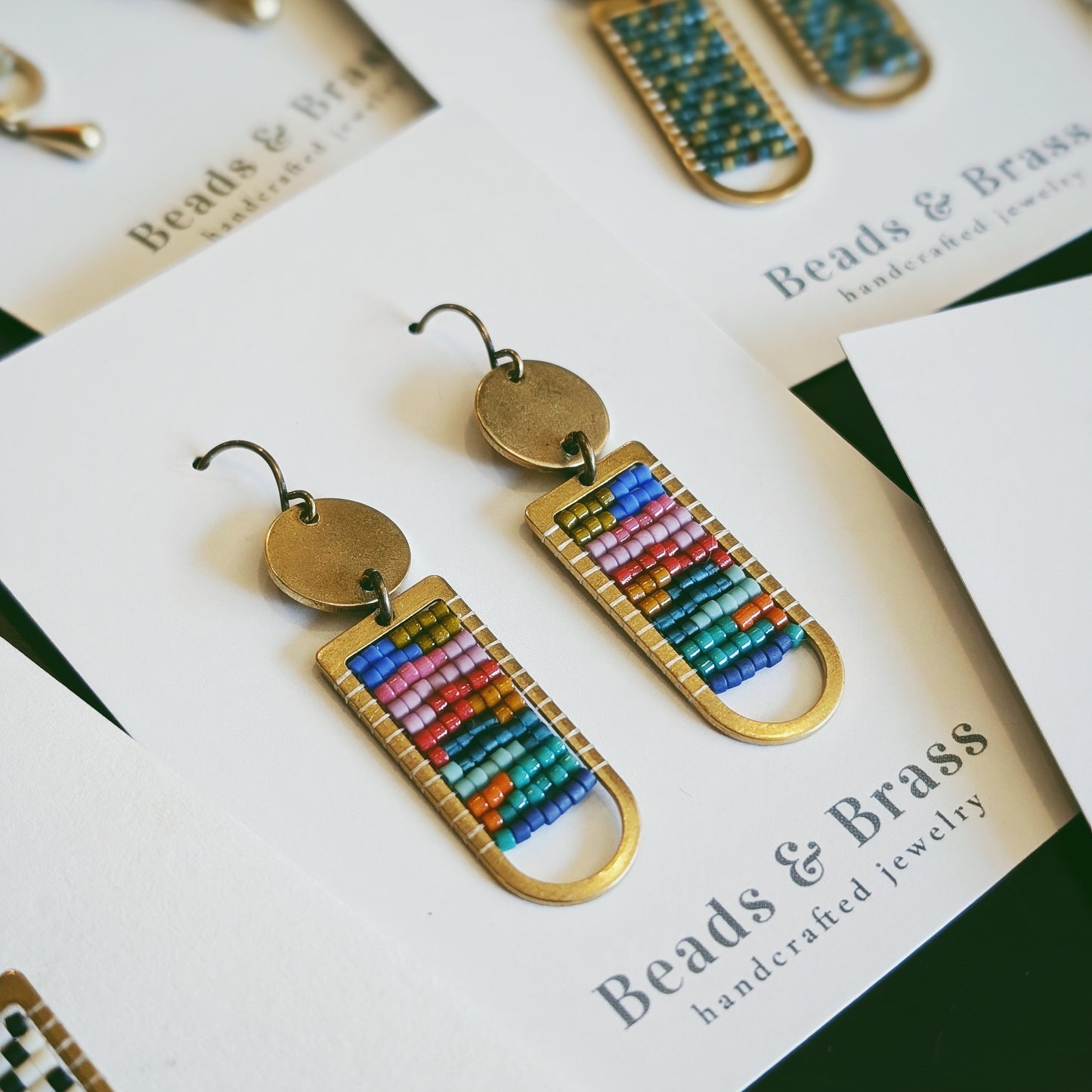 MC Workshop Admission: Beads and Brass Earrings