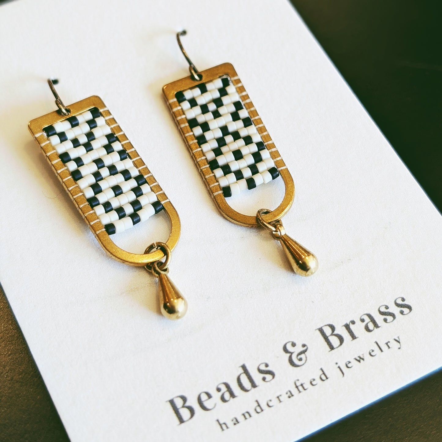 MC Workshop Admission: Beads and Brass Earrings