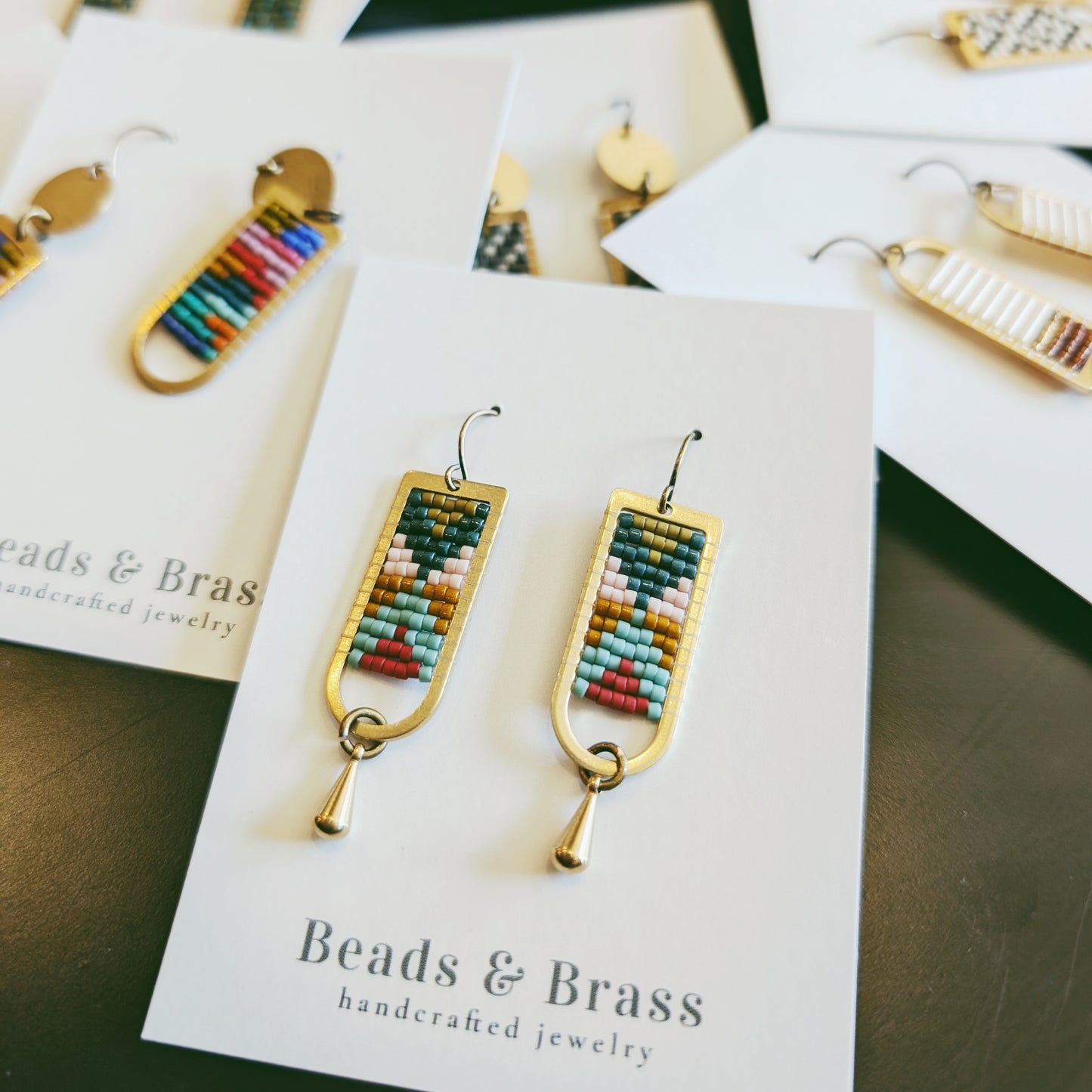 MC Workshop Admission: Beads and Brass Earrings