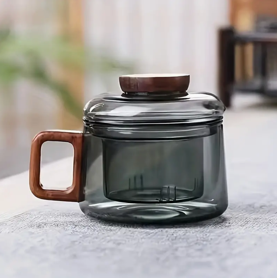 Glass Tea Mug with Steeper