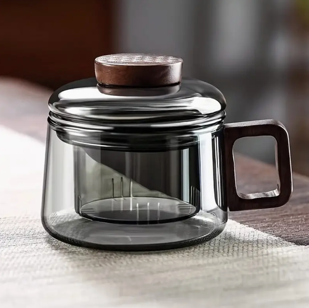 Glass Tea Mug with Steeper