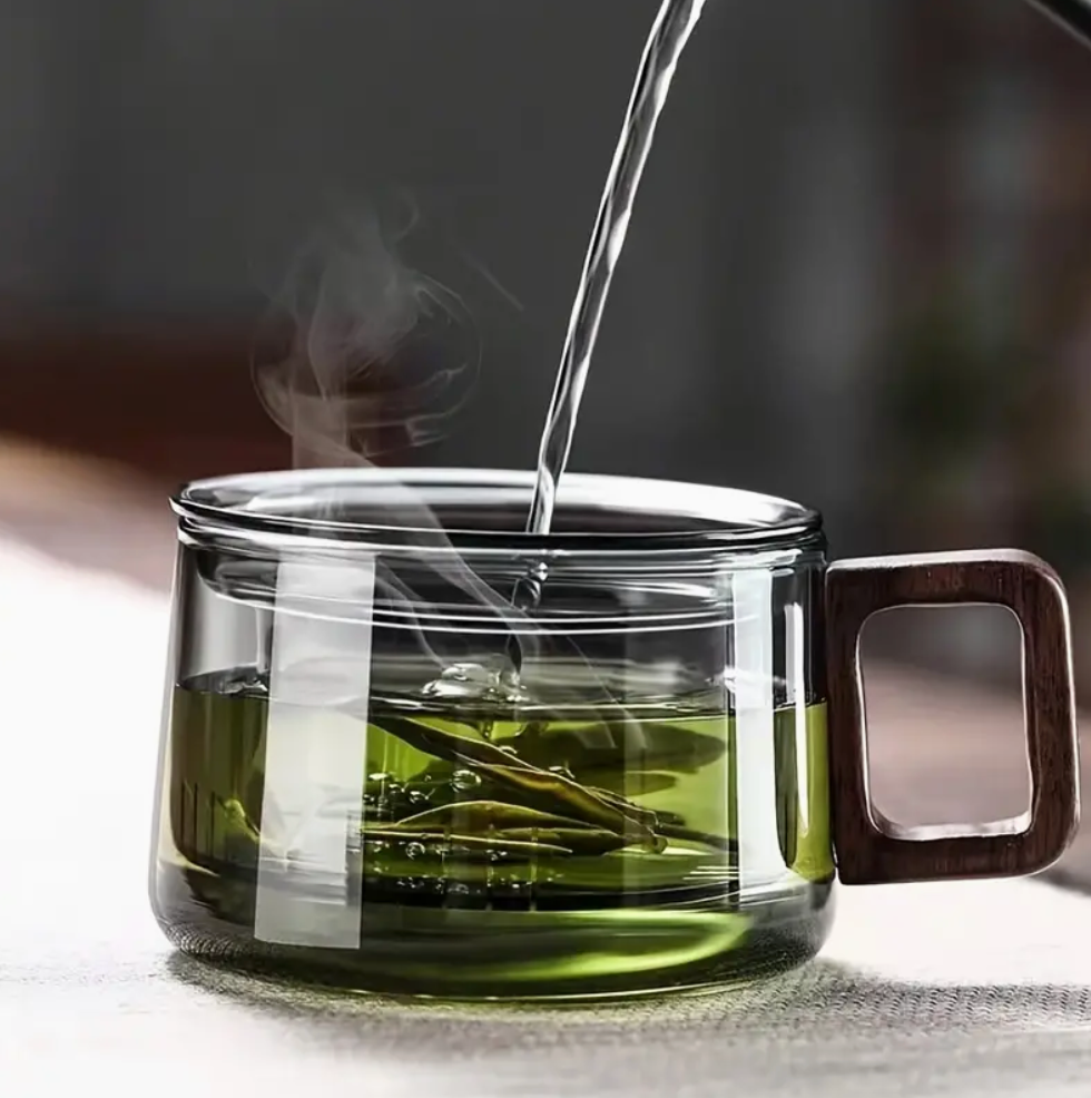 Glass Tea Mug with Steeper