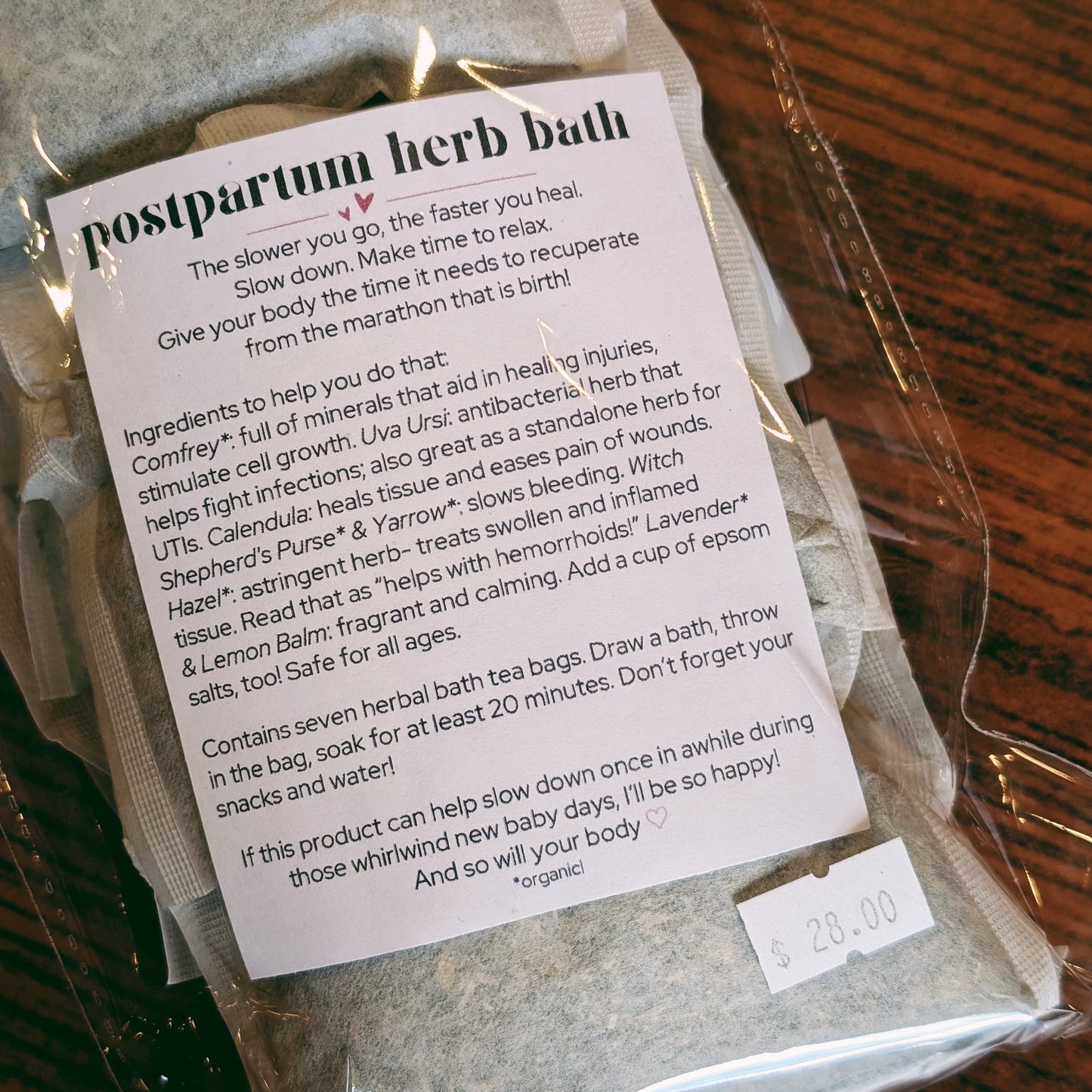 The Blessing: Relax + Recover Postpartum Herbal Bath Soak